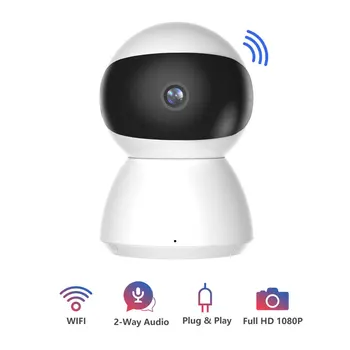 Nejnovější HD 1080P IP Kamera WiFi Bezdrátové Noční Vidění Automatické Sledování Domácí Bezpečnostní Dohled Baby Monitor CCTV Sítě Cam Mini