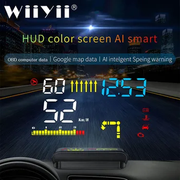 Nejnovější M15 Auto HUD Head up display GPS Navigace Skener OBD2 palubní Počítač Rychlost Alarm, Projekce, Auto Elektroniky