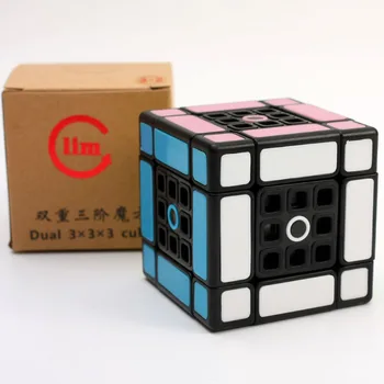 Nejnovější Příznivce Fangshi LimCube Dual Kostka 3x3x3 Magic Puzzle Mnoho Verzi profissional Vzdělávání A Vzdělávací Cubo magico Hračky, Hry