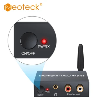 Neoteck Digitálního na Analogový Audio Převodník S zapnutí nebo VYPNUTÍ Bluetooth DAC Převodník, Optický Koaxiální RCA 3,5 mm Jack