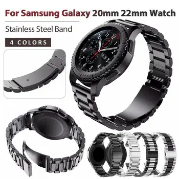 Nerezová Ocel Řemínek Pro Samsung Gear S2 Sport S3 Galaxy 42 mm 46 mm Watchband Náramek Hodinky Kapela Popruh Kovový Náramek