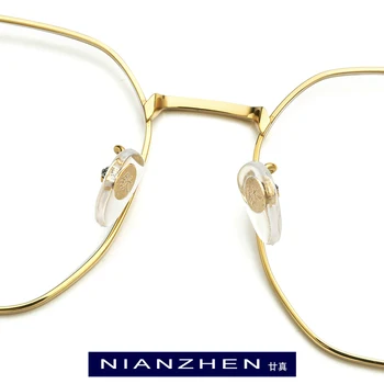 NIANZHEN Čisté Titanové Brýle Rám Ženy Vintage Náměstí Krátkozrakost Optické Brýle 2020 Nový Muži Brýle Brýle 1210