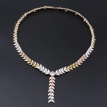 Nigerijský Svatební Korálek Sada Vynikající Dubai Gold Barevné Šperky Set Dámské Svatební Crystal Šperky Set Kostýmů