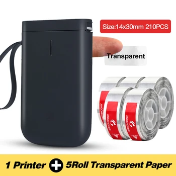 Niimbot Přenosná Termální tiskárna Etiket Transparentní Papír Kapesní Mini Bezdrátová Tiskárna Čárových kódů Bluetooth Stroj D11