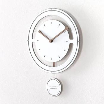 Nordic Jednoduchého Kyvadla Nástěnné Hodiny Moderní Obývací Pokoj Kreativní Jednoduchý Minimalistický Art Ložnice Clock Mute Home Dekorace C6T