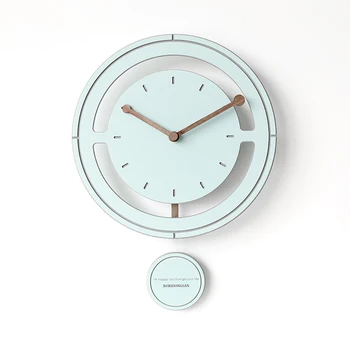 Nordic Jednoduchého Kyvadla Nástěnné Hodiny Moderní Obývací Pokoj Kreativní Jednoduchý Minimalistický Art Ložnice Clock Mute Home Dekorace C6T