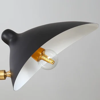 Nordic Kreativní Retro Rotační Dlouhou Tyč Nástěnné Lampy Obývací Pokoj Dekorace Jednotlivých Designer Vintage Nástěnné Světlo Pro PODKROVÍ Dekor