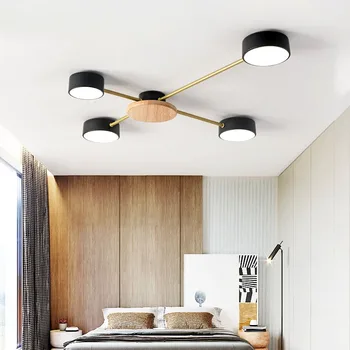 Nordic styl obývací pokoj LED stropní svítidlo ložnice lustr moderní minimalistické osvětlení žárovka nové stropní svítidlo