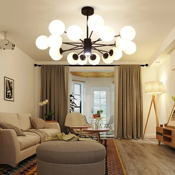 Nordic styl Obývací pokoj moderní Jednoduchý Designový Tvůrčí osobnost, žehlička restaurace ložnice přívěsek Kouzlo světla
