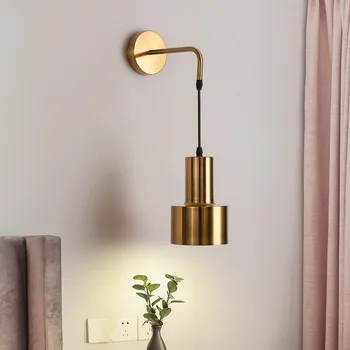 Nordic tvůrčí osobnosti golden obývací pokoj ložnice nástěnné svítidlo v minimalistickém oblečení obchod, hotel, chodby pozadí nástěnné svítidlo