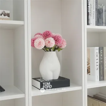 Nordic Tělo, Umění, Dívka Prdel, Vázy Keramické Květináče Žena Květina-Li Vložit Desktop Zajímavé Severské Domova Dárek Bílé Vázy