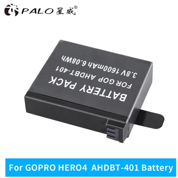 Nové 1ks 1600mAh AHDBT-401 Pro Gopro Hero 4 nabíjecí Baterie Go Pro Hero4 bateria AHDBT 401 Akční kamera, Příslušenství