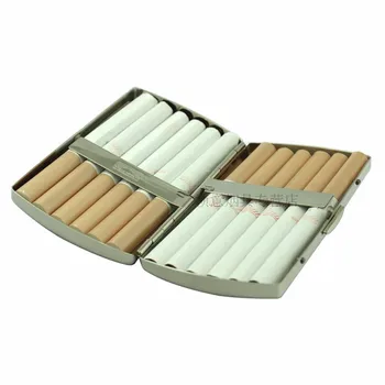 Nové 1ks -Vysoce Kvalitní Siver Tištěné Květinové pouzdro na cigarety obsahovat 12ks cigarety Cigarety /držák
