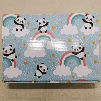 Nové!32pcs/box Cartoon Panda Tisk Tin Box Mini Kovové Mince Saver Jewerly Případě Pill Box 16 Dar Cukroví Případě