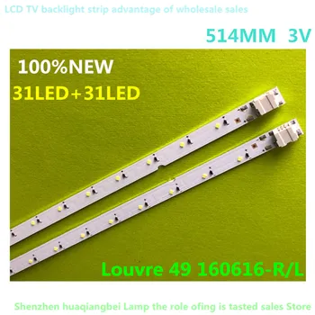Nové 5set=10 KS 31LED 515mm LED podsvícení strip pro Sam sung Věž 49 160628 R L Diamond BN96-4659A 4660A BN95-03721A UE49K5100