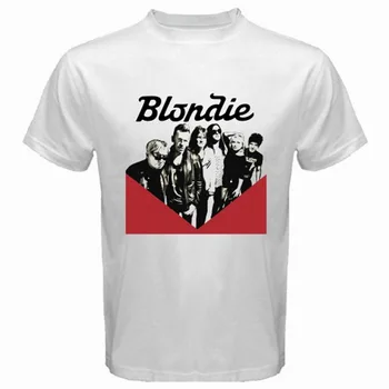 Nové Blondie Opylovač Turné Rockové Kapely Personels Pánské Bílé Tričko Velikost S-3XL Unisex Muži Ženy Topy Tričko