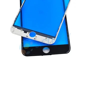 NOVÉ Bílé Přední Vnější Sklo Objektivu náhradní díl pro iphone 7/7plus s Rámem Horní Dotykový LCD Panel a přední panel nástrojů