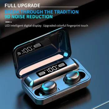 Nové F9 Bezdrátová Sluchátka TWS Bluetooth 5.0 Sluchátka 8D hi-fi Stereofonní Vodotěsná Sluchátka Sluchátka Nabíjecí Box S Mikrofonem