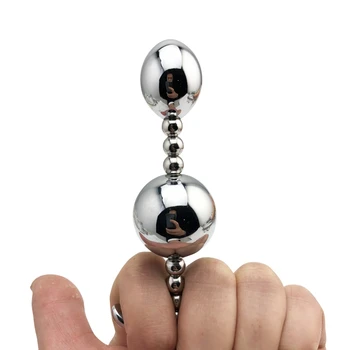 Nové hot design šperky barvy 1 kus velké velikosti kovové anální míč korálky butt plug dildo SM vložit sexuální hračku pro muže, ženy, pár