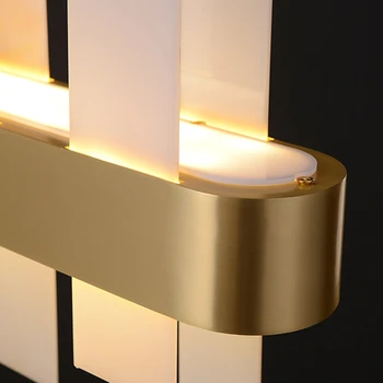 Nové moderní lustr zlaté světlo AC110V 220V dlouho, jídelna, obývací pokoj dekorace led lustr, osvětlení