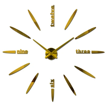 Nové módní 3d nástěnné hodiny reloj de porovnání quartz watch stručný diy hodiny obývací pokoj velký dekorativní samolepky horloge murale