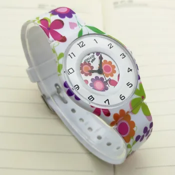 Nové Módní Jednoduché Quartz Hodinky Ultra Tenké Vodotěsné Silikonové náramkové hodinky Studenti Vodě Odolné Děti Analogové Hodiny montre