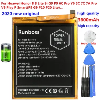 Nové Originální HB366481ECW 3600mAh Baterie Pro Huawei G9 lite VNS-AL00 / P9 Lite VNS-L31 VNS-L21 VNS-L22 L23 L53 Čest 8 5C