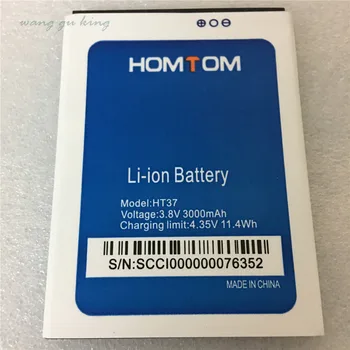 Nové Originální homtom ht37 Baterie 3000 mAh pro homtom ht37 pro Chytrý Telefon