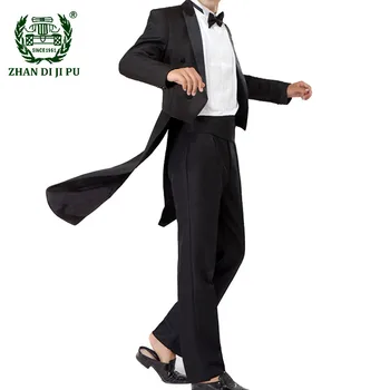 Nové Pánské Tuxedo Obleky Nastavit Klasické Formální Frak Smoking 2 Ks Sad Muži Módní Večírek, Svatbu, Ples Mužské Oblečení (Bunda+Kalhoty)