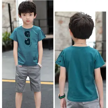 Nové Příjezdu Letní Chlapci Oblečení Baby Boy Krátký Rukáv T-Shirt +shorts2pc Děti Oblečení, Baby Děti Chlapci Oblečení Set