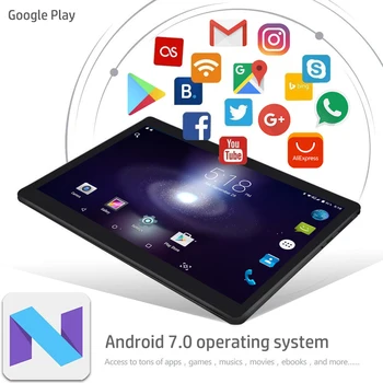 Nové Příjezdy 10.1 Inch 6G+128GB Android 9.0 Tablet Pc Quad Core 4G LTE Telefon Dual SIM, Google Play, WiFi, Bluetooth, GPS, Tablety