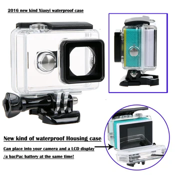 Nové Příslušenství Xiaomi Yi Případě Rozšířené Potápění Vodotěsné Pouzdro Vnější kryt box Pro Sprot Fotoaparát Mi Yi Xiao