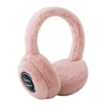 Nové Růžové Bezdrátové Bluetooth Sluchátka Teplé Načechraný Ch Náhlavní Soupravy Pro Ženy, Dívka, Dárek Zimní Sluchátka Stereo Herní Sluchátka S Mikrofonem