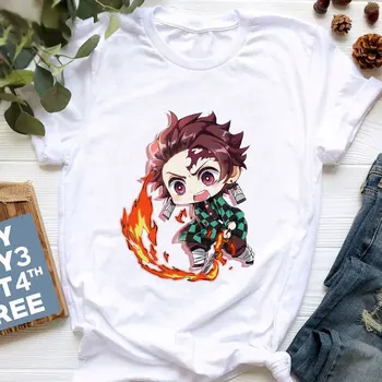 Nové Unisex Dívka Šaty Ležérní Bílé Tričko Dětské Harajuku Tričko Narozeniny Tričko Demon Slayer Baby Boy T Shirt Posádka Krk Anime