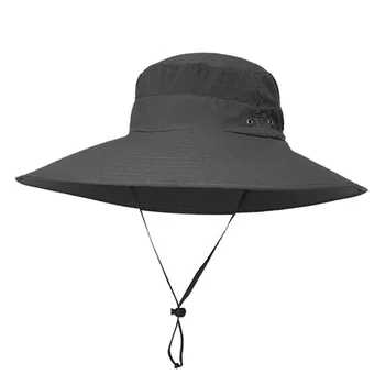 Nové velké velikosti rybářský klobouk, ochrana proti Slunci prodyšné UV ochrana obličeje > UPF 50+ 4 barvy vysoké kvality rybář klobouk
