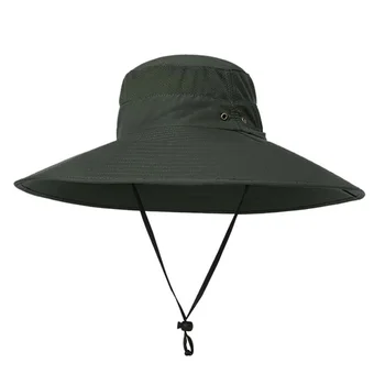 Nové velké velikosti rybářský klobouk, ochrana proti Slunci prodyšné UV ochrana obličeje > UPF 50+ 4 barvy vysoké kvality rybář klobouk