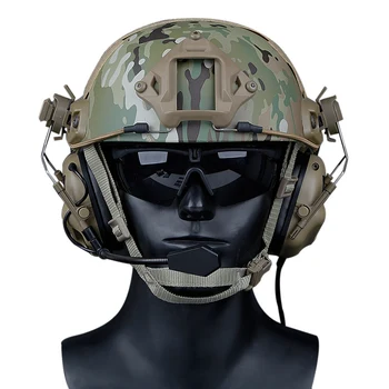 Nové Vojenské Sluchátka Helma, Armáda Taktické Lovecké Střelbě Sluchátka Airsoft Paintball Headset CS Wargame Chránit Zařízení