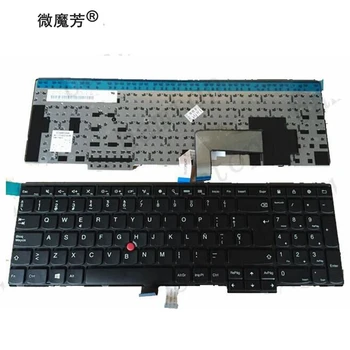 NOVÉ španělské klávesnici notebooku pro Lenovo IBM ThinkPad W540 W541 W550s T540 T540p T550 L540 Edge E531 E540 SP klávesnice BEZ podsvícení