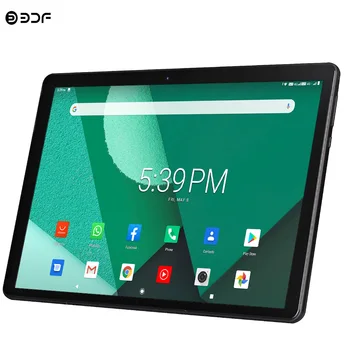 Nový 10.1 9.0 palcový Android Tablet Pc Quad Core Google Play, 3G, 4G a LTE Hovor Tablet s GPS, WiFi, Bluetooth 2.5 D Tvrzené Sklo 10 palců