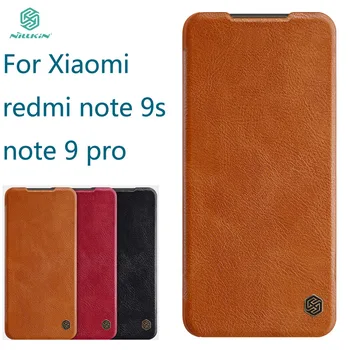Nový 2020 Pro Xiaomi Redmi Note 9s Pouzdro NILLKIN Peněženka Kožené Flip Pouzdro Pro Xiaomi Redmi Poznámka 9 pro Kryt Kožené Pouzdro