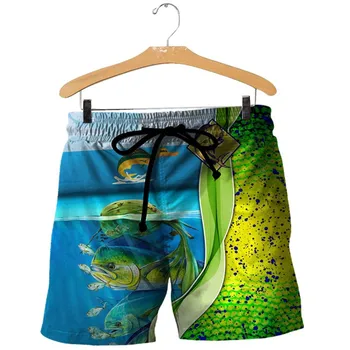 Nový bass rybolovu 3D tisk pánské / dámské letní příležitostné beach šortky