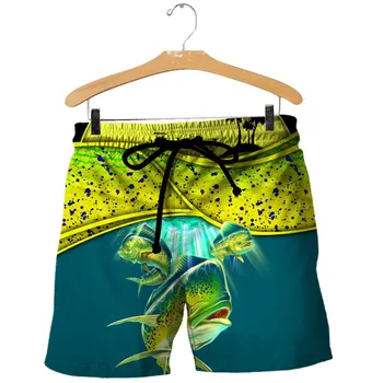 Nový bass rybolovu 3D tisk pánské / dámské letní příležitostné beach šortky