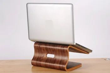 Nový Design Dřevěných chladnější Notebook Stand pro Macbook air pro Macbook Pro Univerzální Dřevěný Držák Pro Notebook, top kvalita