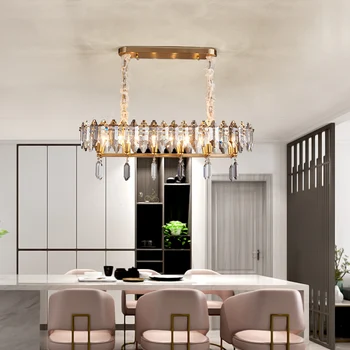Nový design gold křišťálový lustr osvětlení moderní kroonluchter lesk LED foyer světla, jídelna lampa