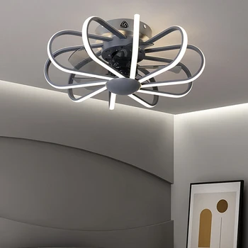 Nový Design Hotsale Neviditelné Stropní Ventilátor Se Světlem Restaurace S Dálkovým ovládáním Pro Ložnice Osvětlení 220v