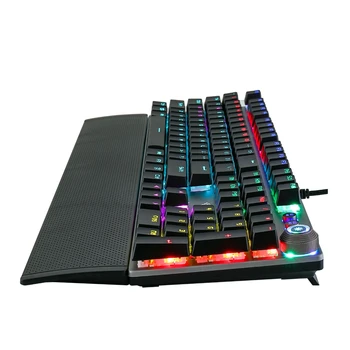 NOVÝ Herní Mechanické Klávesnice Modrá/Černá/Hnědá/Červená Spínač 104 klávesy Anti-ghosting Mix Podsvícením LED USB Pro PC Gamer Notebook