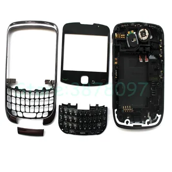 Nový Kompletní Set Bydlení Pro Blackberry Curve 9300 Bydlení Baterie Zpět Pouzdro Kryt +Boční Tlačítka Klávesnice