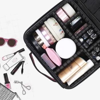 Nový Make-Up Případě Profesionální Kosmetický Štětec Ženy Kosmetický Kufr Vodotěsné Make-Up Organizátor Cestovní Skladovací Tašky Pro Manikúru