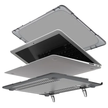 Nový Nárazuvzdorný Vnější Pouzdro Skládací Stojan Pro Macbook Air Pro Retina 11 12 13 15 16 inch 2020 Pro 13 A2289 + Kryt Klávesnice