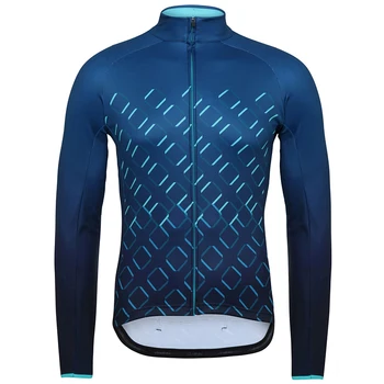 Nový Pro Tým 2021 Zimní Tepelné Fleece Jersey Cyklistické Oblečení Dlouhý Rukáv Cyklistický Dres Ropa Ciclismo Modré Blesky Xxs-4xl
